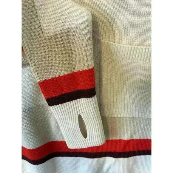 ATHLETA Trailhead Colorblock Merino Wool Cropped Sweater Size XS - Picture 5 of 8